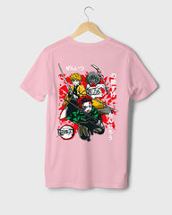 Mens Regular Tshirt Anime Demon Slayer Tanjiro Team