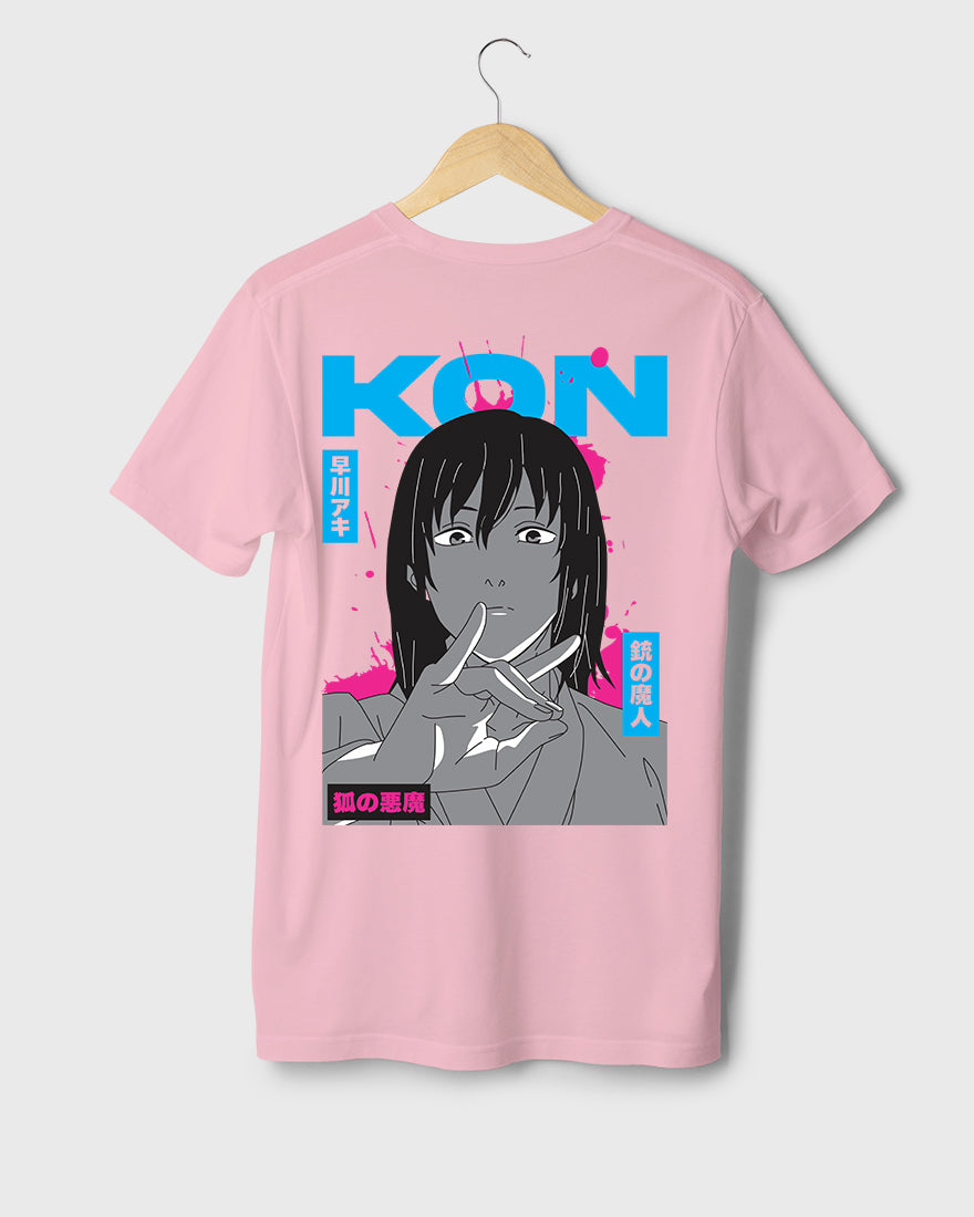 Mens Regular Tshirt Anime Chainsaw Man Kon