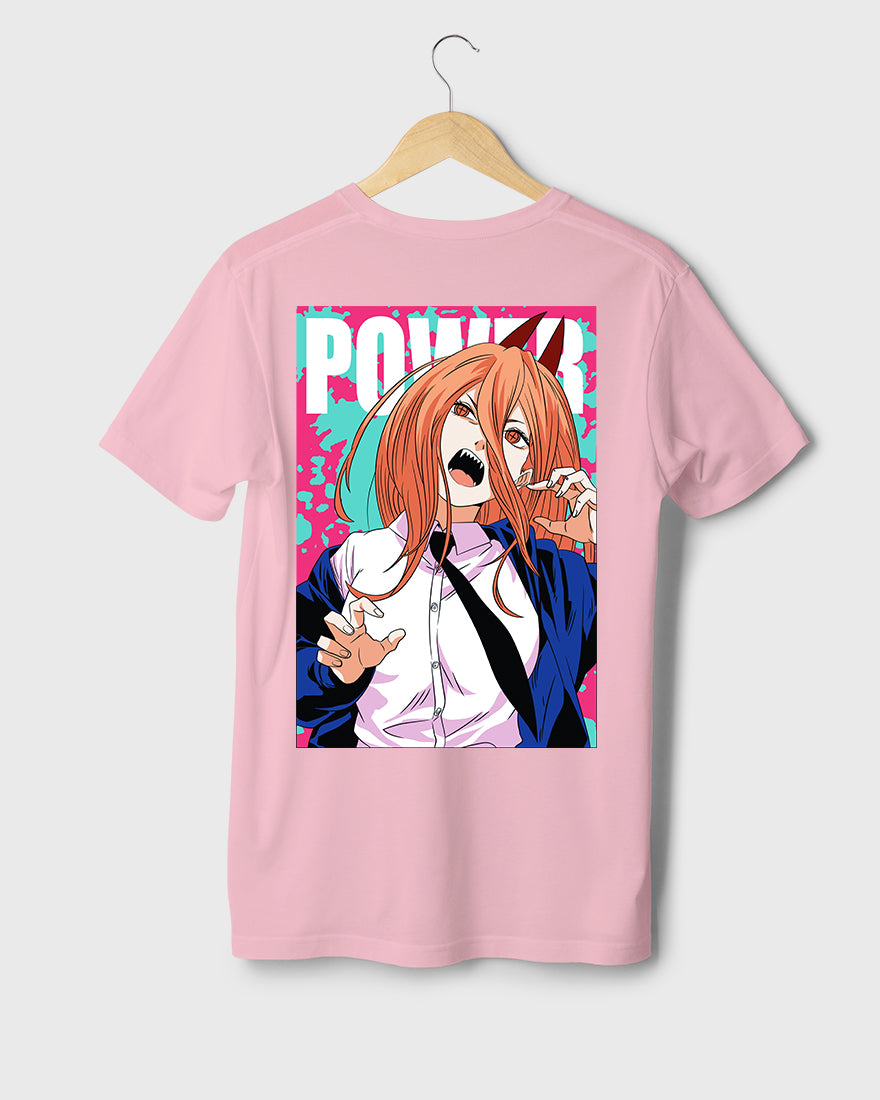 Mens Regular Tshirt Anime Chainsaw Man Makima Power