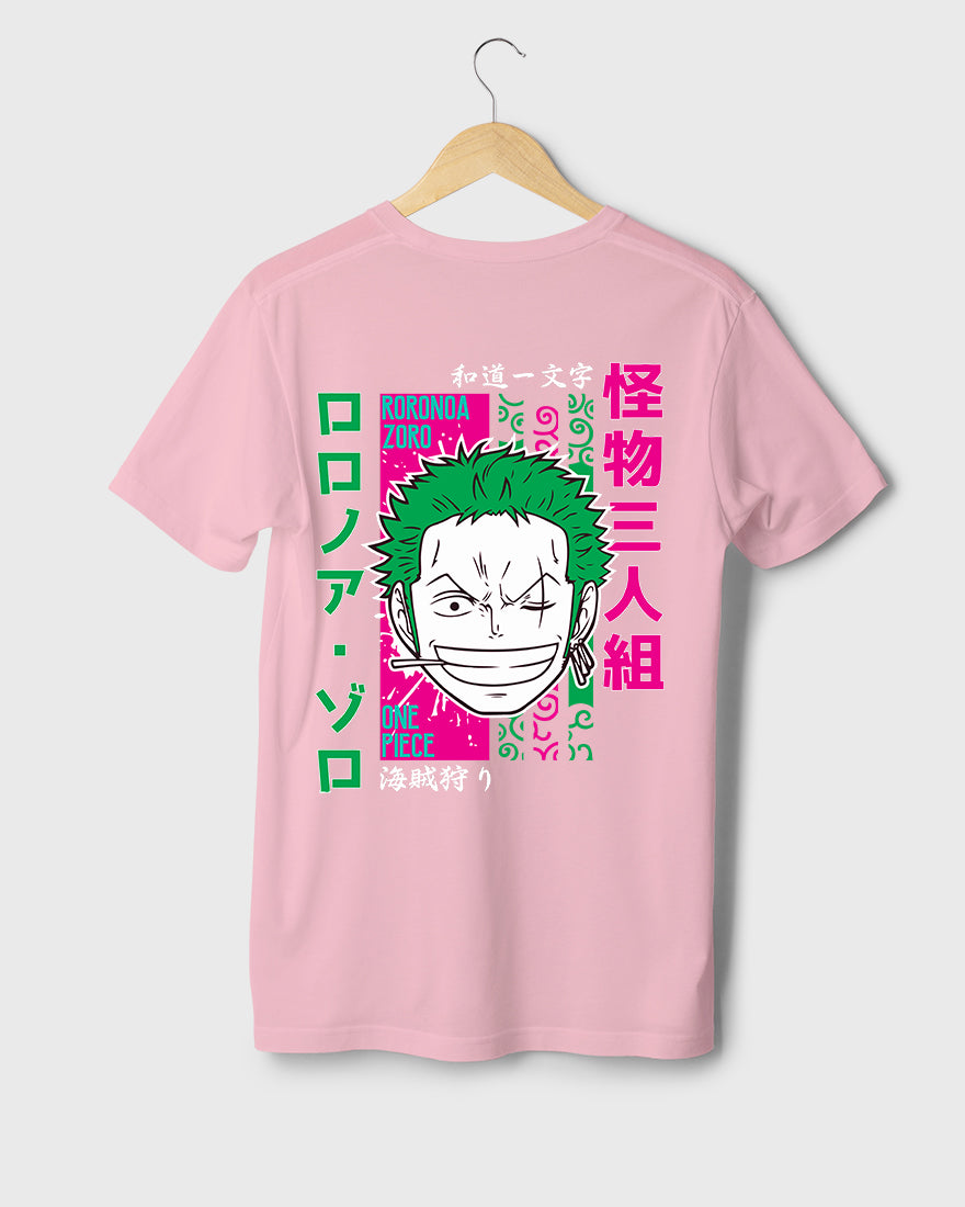 Mens Regular Tshirt Anime One Piece Zoro Color 3