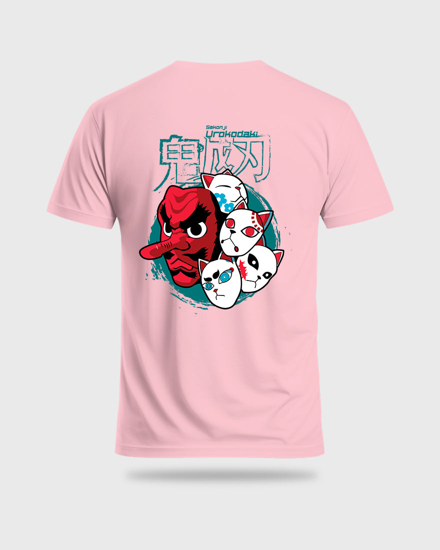 Mens Regular Tshirt Anime Demon Slayer Urokodaki Mask