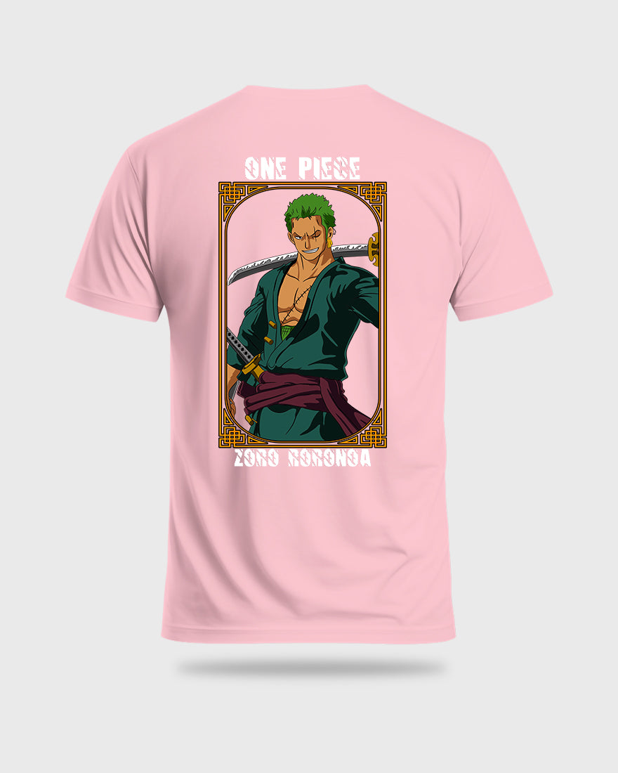 Mens Regular Tshirt Anime One Piece Zoro Color 1