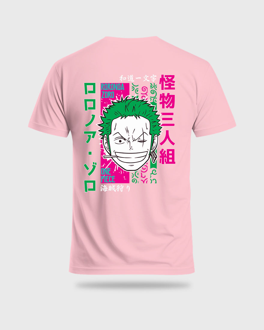 Mens Regular Tshirt Anime One Piece Zoro Color 3