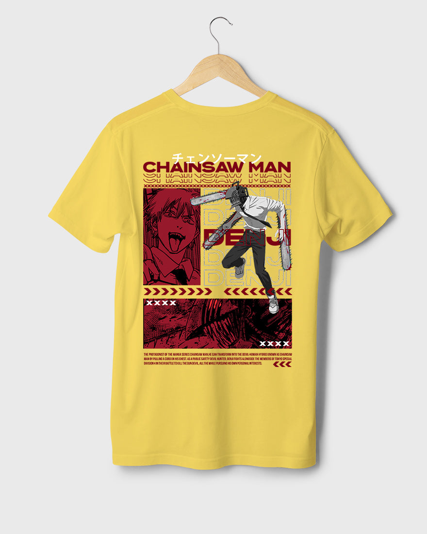 Mens Regular Tshirt Anime Chainsaw Man Denji 4