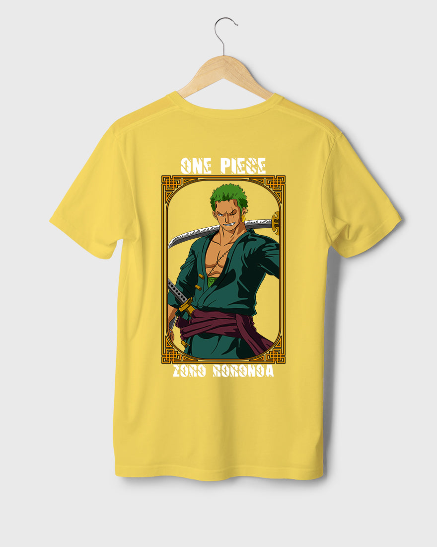 Mens Regular Tshirt Anime One Piece Zoro Color 1