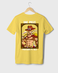 Mens Regular Tshirt Anime One Piece Portgas 1