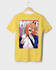 Mens Regular Tshirt Anime Chainsaw Man Makima Power