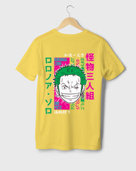 Mens Regular Tshirt Anime One Piece Zoro Color 3