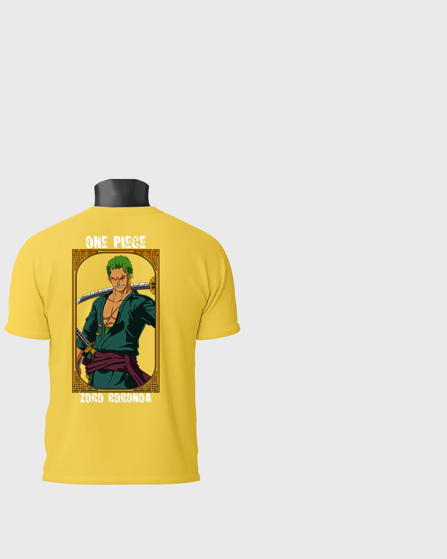 Mens Regular Tshirt Anime One Piece Zoro Color 1