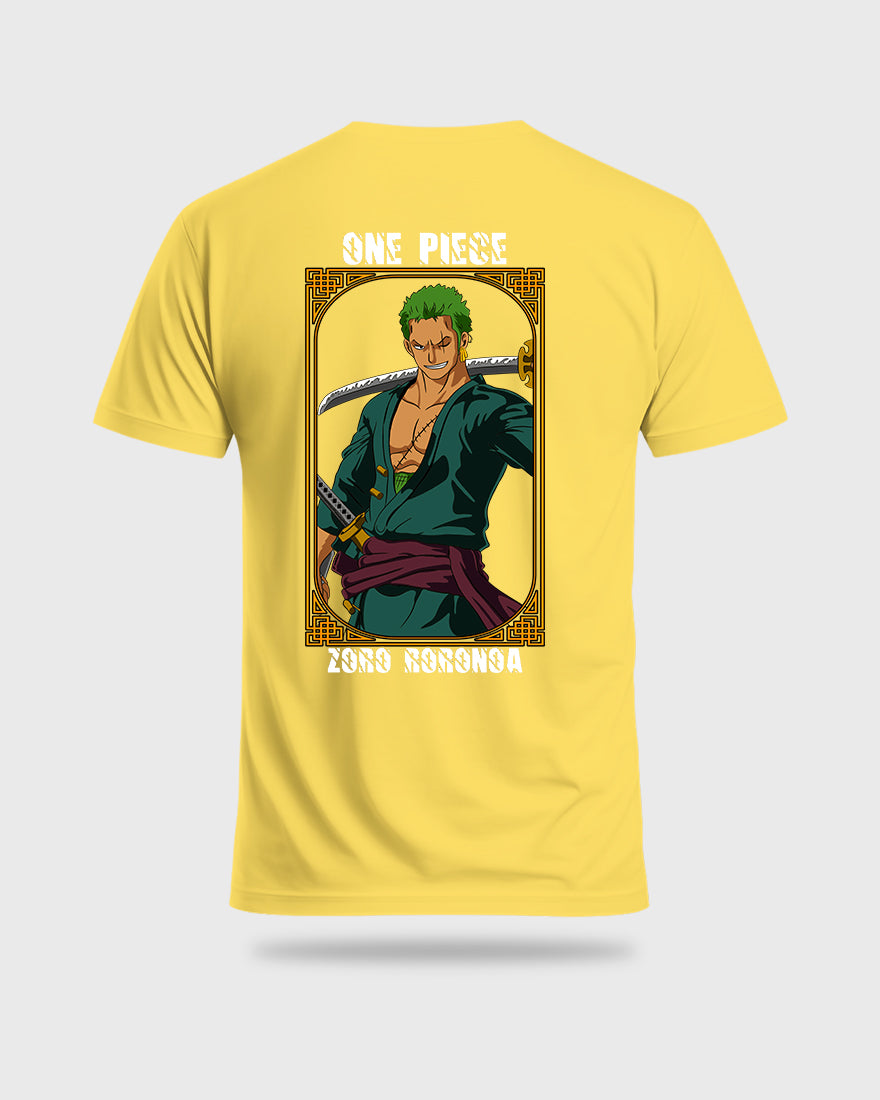 Mens Regular Tshirt Anime One Piece Zoro Color 1