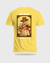 Mens Regular Tshirt Anime One Piece Portgas 1