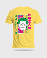 Mens Regular Tshirt Anime One Piece Zoro Color 3