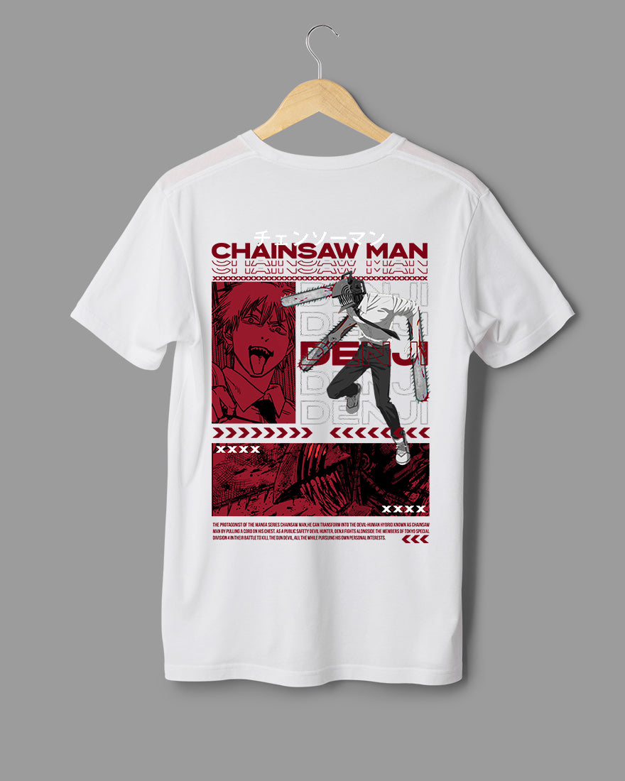 Mens Regular Tshirt Anime Chainsaw Man Denji 4