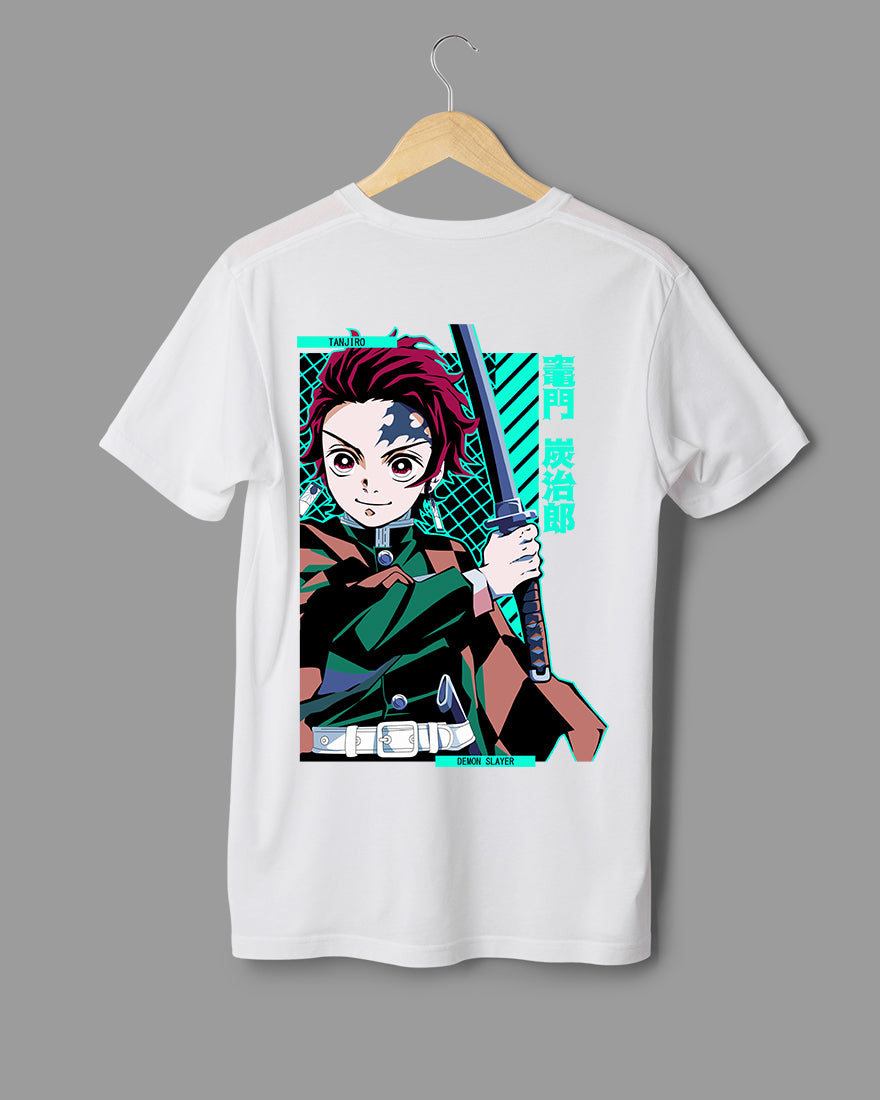 Mens Regular Tshirt Anime Demon Slayer Tanjiro