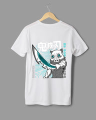 Mens Regular Tshirt Anime Demon Slayer Inosuke