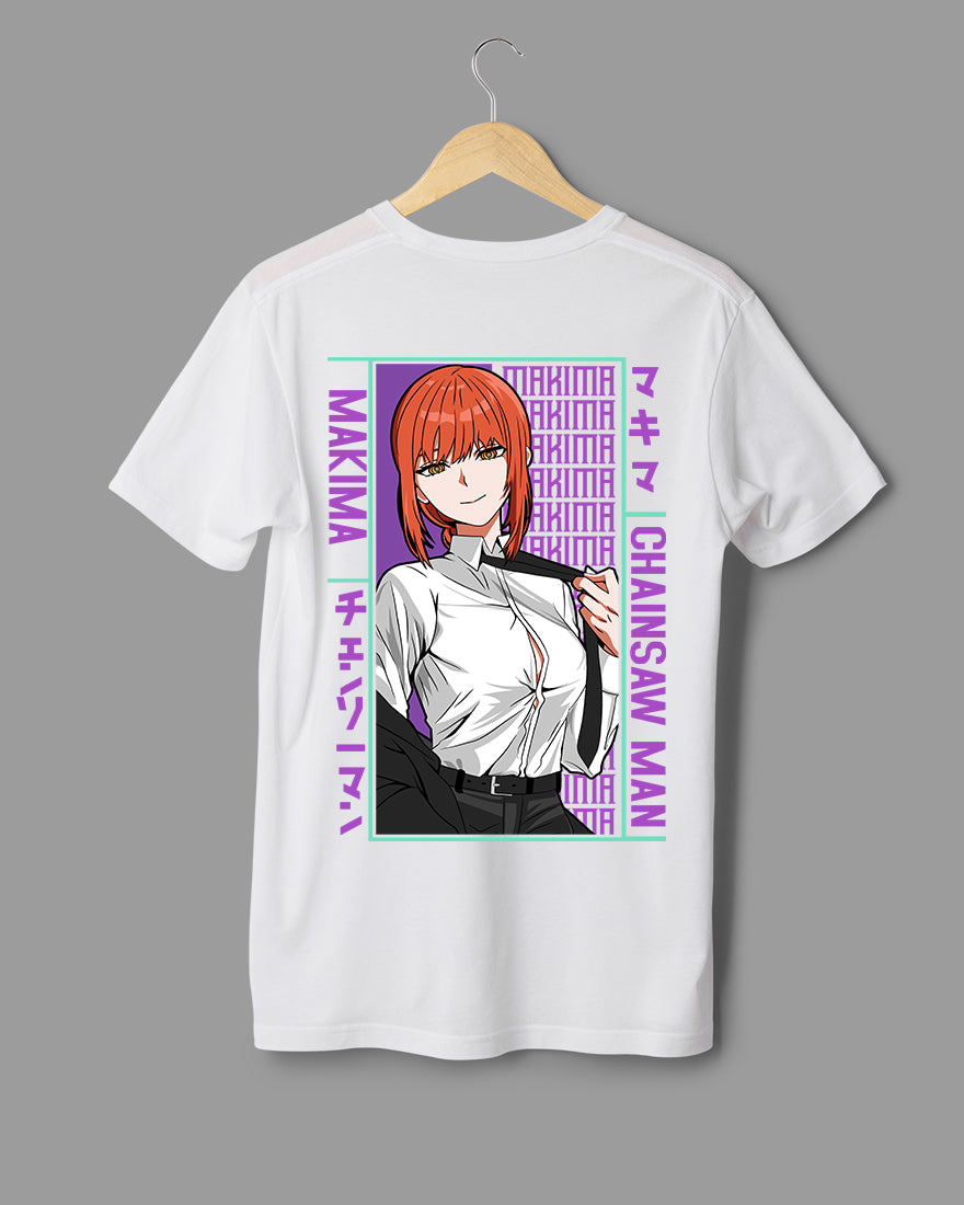 Mens Regular Tshirt Anime Chainsaw Man Makima 2