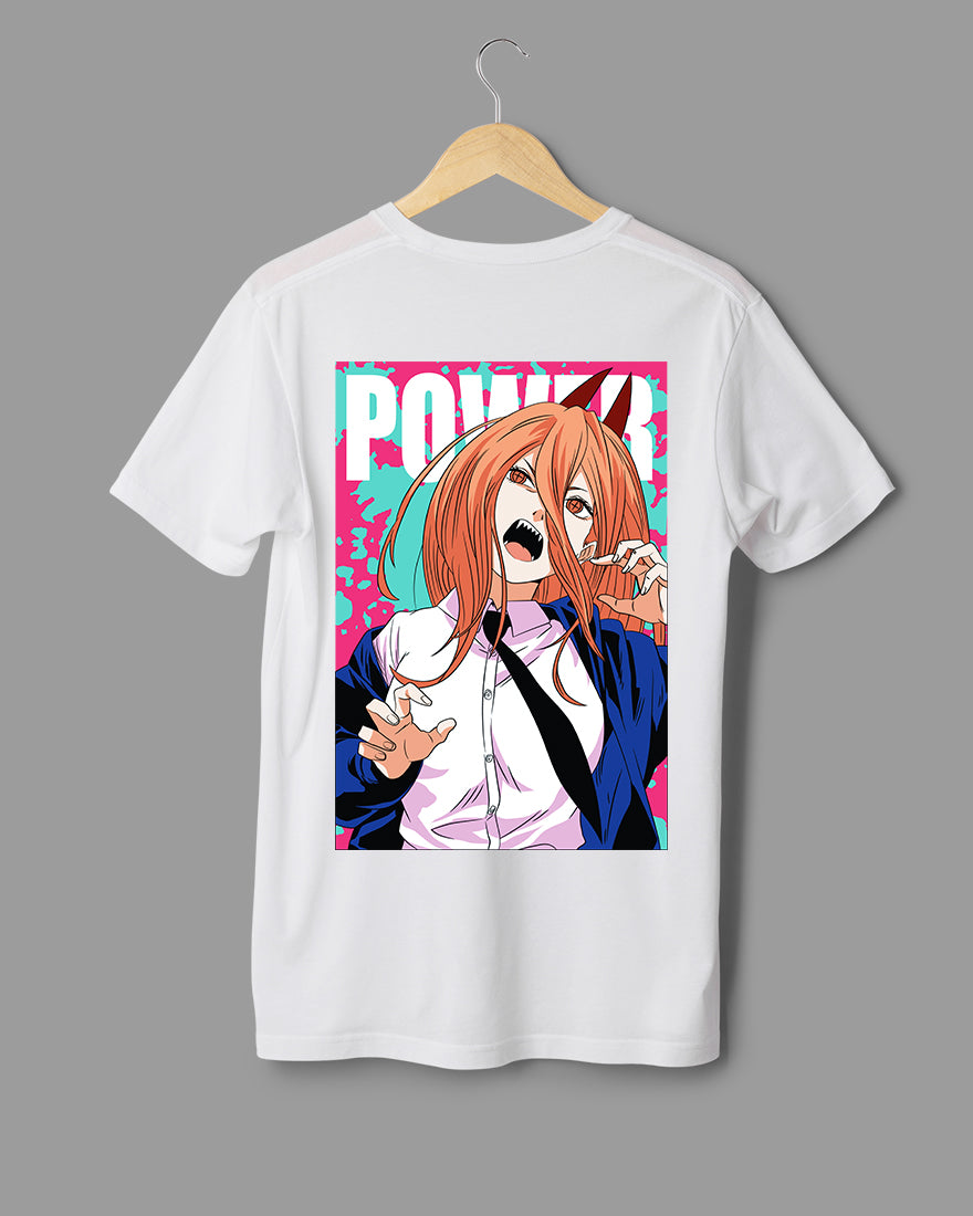 Mens Regular Tshirt Anime Chainsaw Man Makima Power