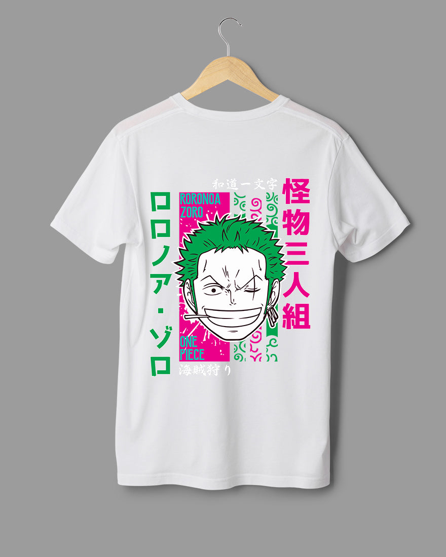 Mens Regular Tshirt Anime One Piece Zoro Color 3