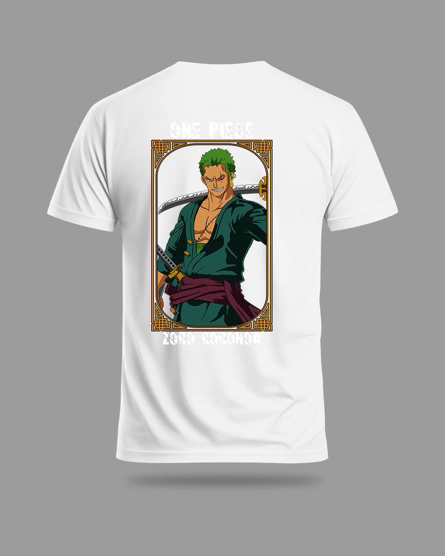 Mens Regular Tshirt Anime One Piece Zoro Color 1