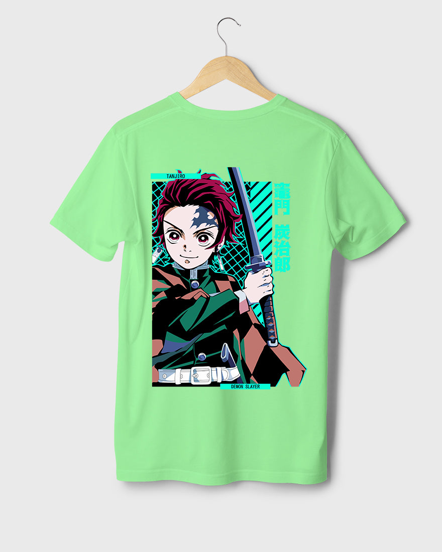 Mens Regular Tshirt Anime Demon Slayer Tanjiro