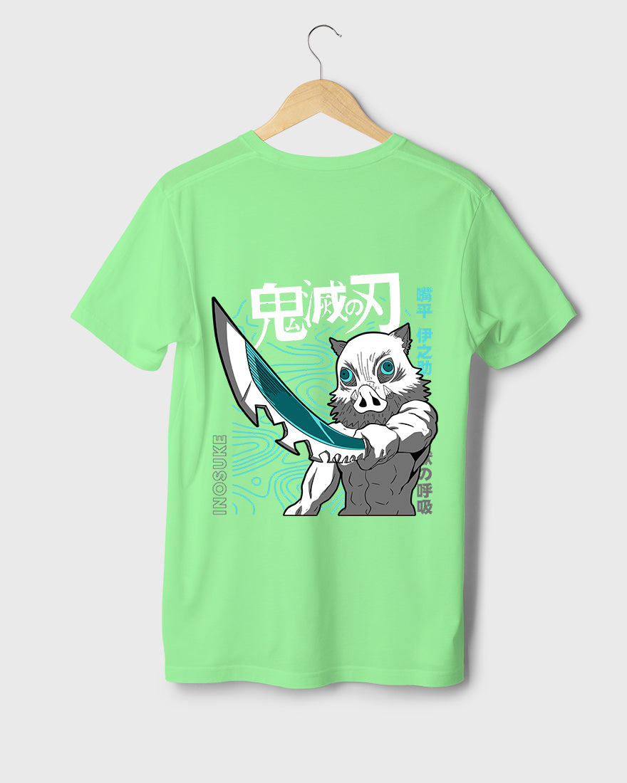 Mens Regular Tshirt Anime Demon Slayer Inosuke