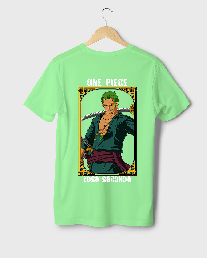 Mens Regular Tshirt Anime One Piece Zoro Color 1