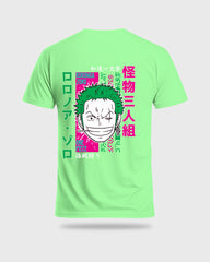 Mens Regular Tshirt Anime One Piece Zoro Color 3