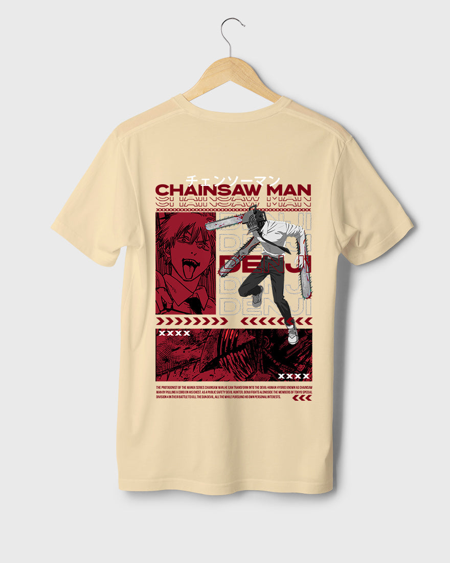 Mens Regular Tshirt Anime Chainsaw Man Denji 4