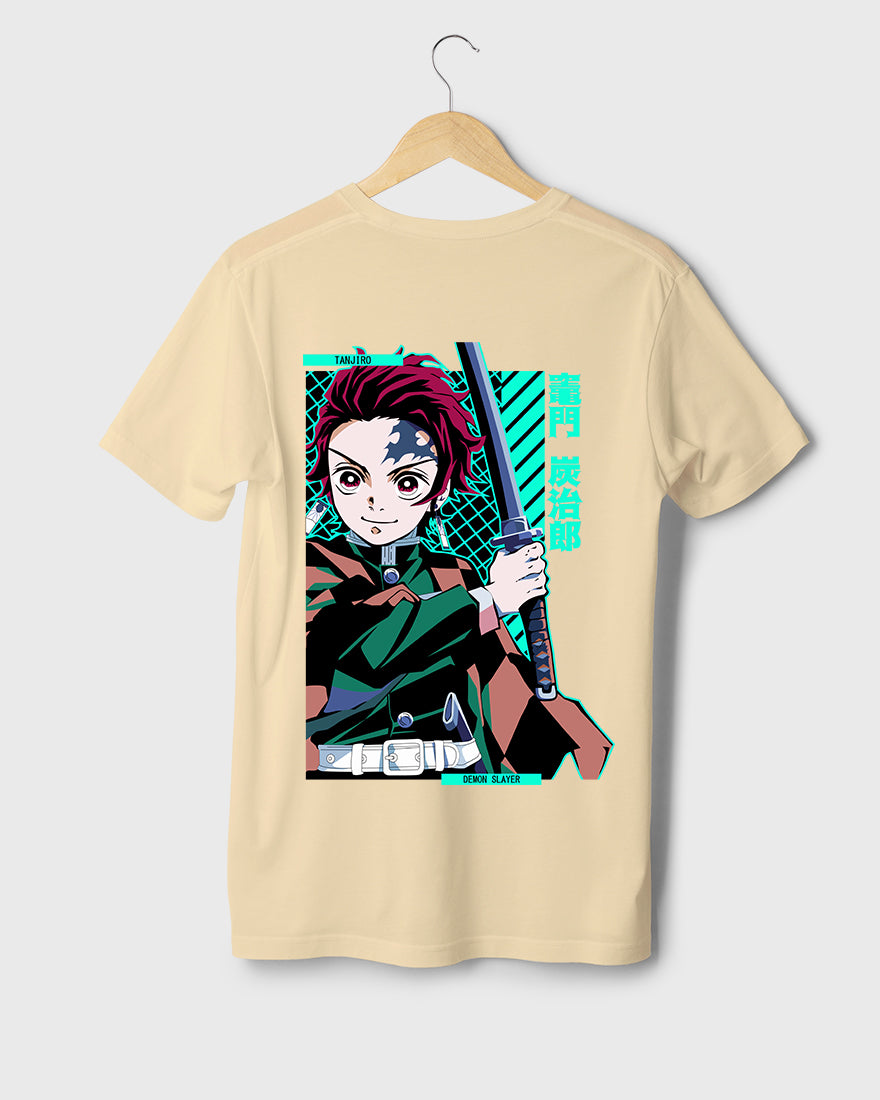 Mens Regular Tshirt Anime Demon Slayer Tanjiro