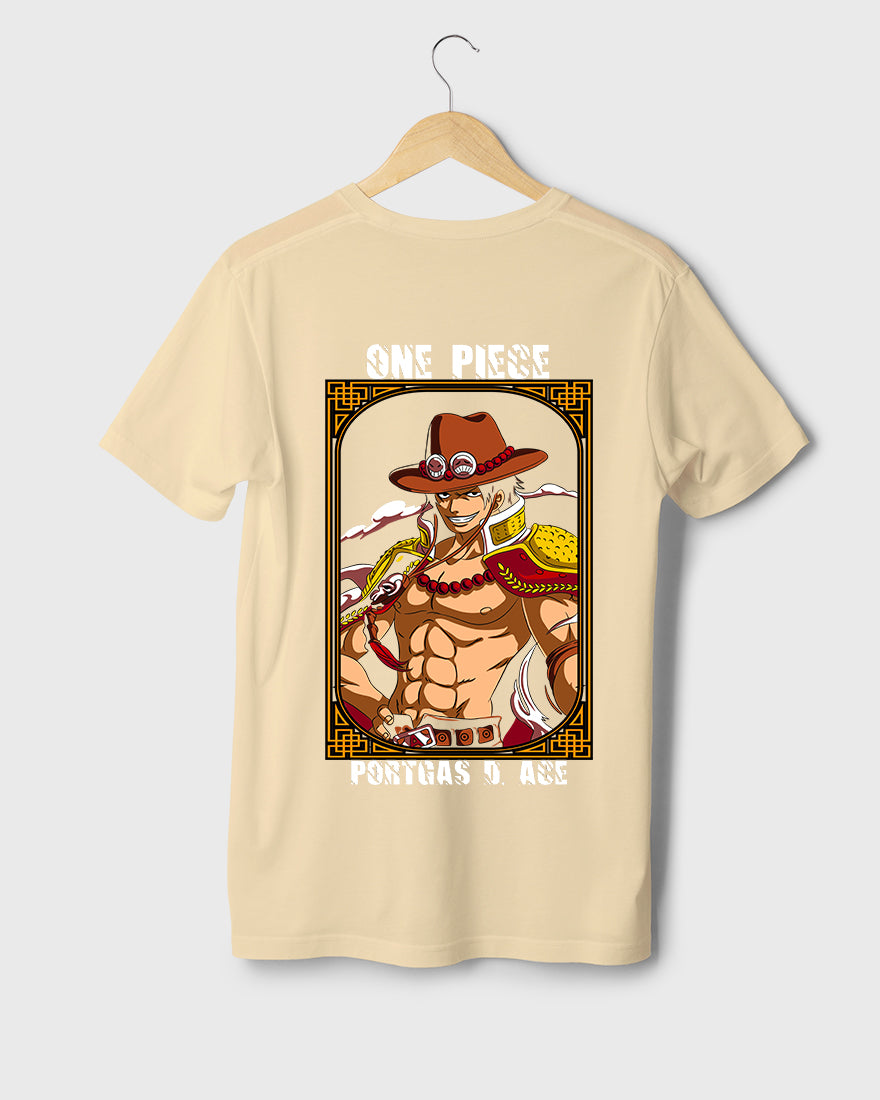 Mens Regular Tshirt Anime One Piece Portgas 1