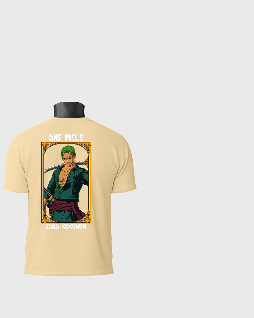 Mens Regular Tshirt Anime One Piece Zoro Color 1