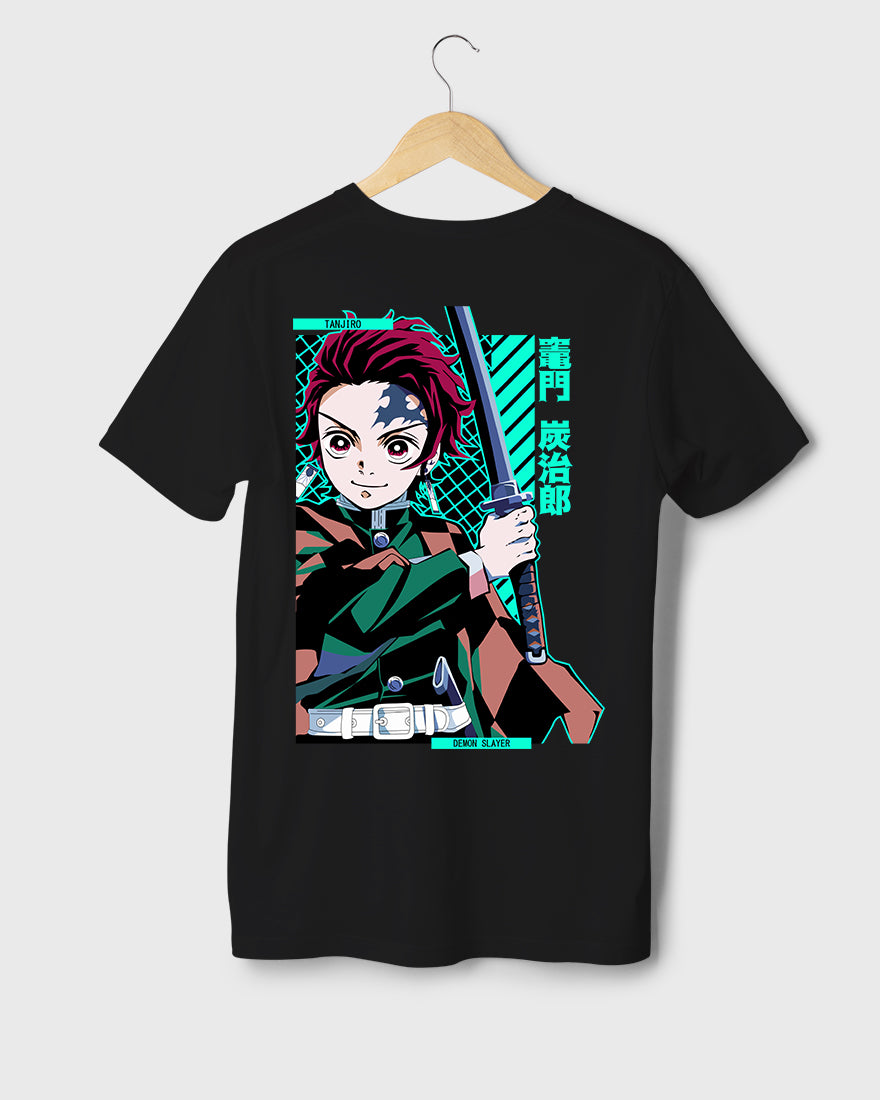 Mens Regular Tshirt Anime Demon Slayer Tanjiro