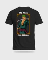 Mens Regular Tshirt Anime One Piece Zoro Color 1