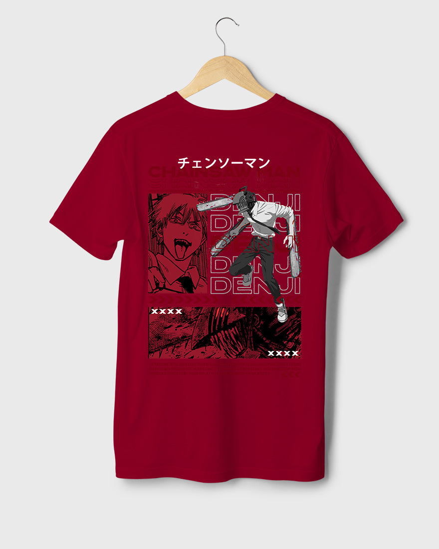 Mens Regular Tshirt Anime Chainsaw Man Denji 4