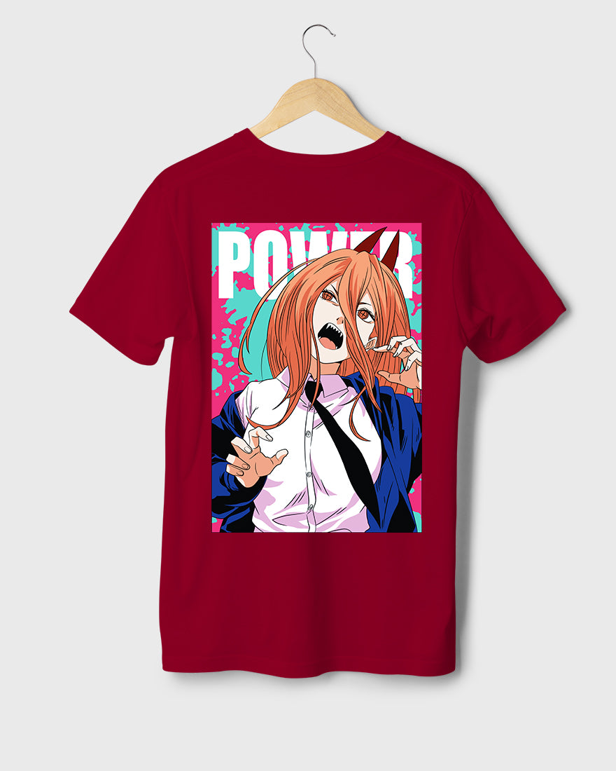 Mens Regular Tshirt Anime Chainsaw Man Makima Power