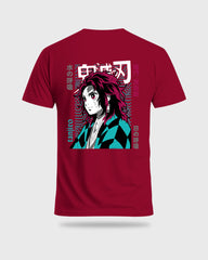 Mens Regular Tshirt Anime Demon Slayer Tanjiro 4