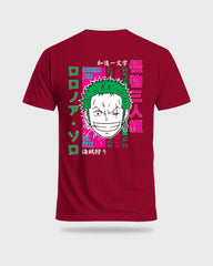 Mens Regular Tshirt Anime One Piece Zoro Color 3