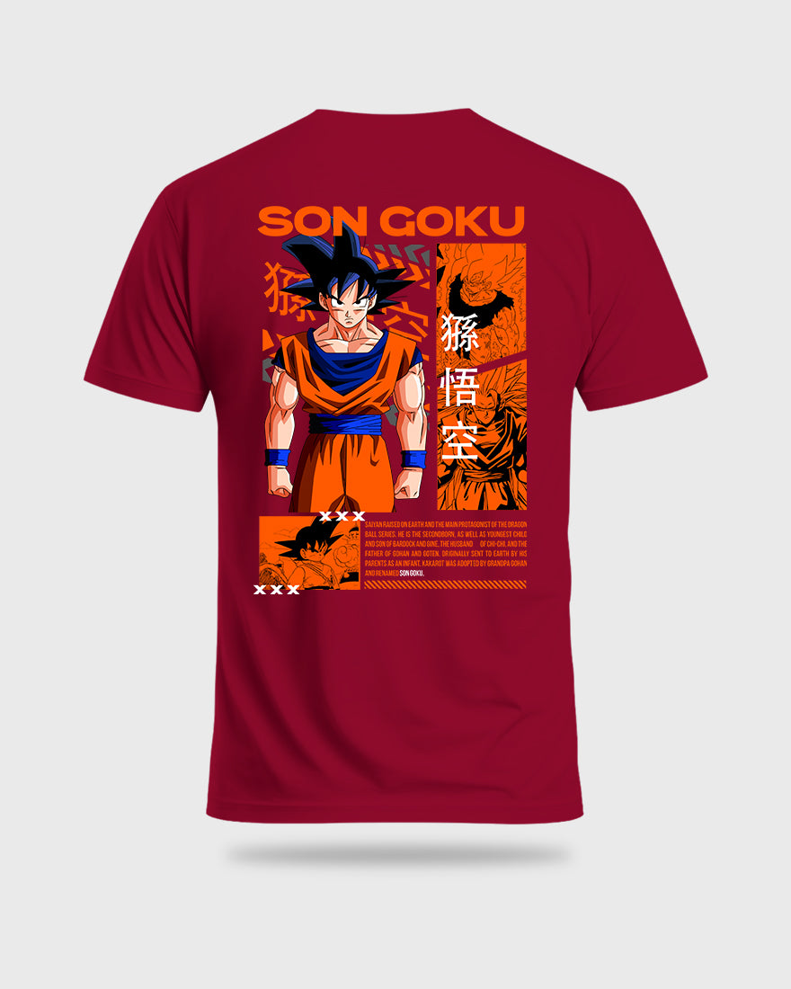 Mens Regular Tshirt Anime Dragon Balls Son Goku