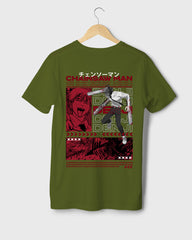 Mens Regular Tshirt Anime Chainsaw Man Denji 4