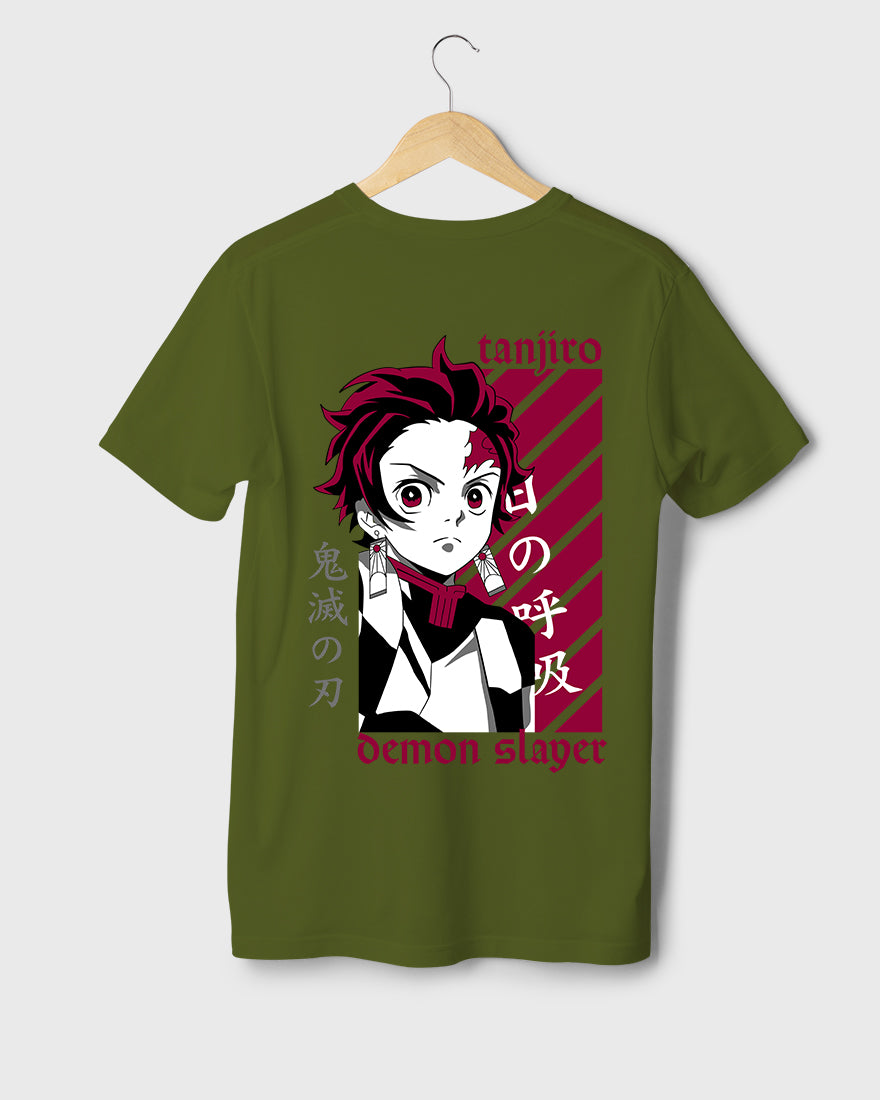 Mens Regular Tshirt Anime Demon Slayer Tanjiro 3