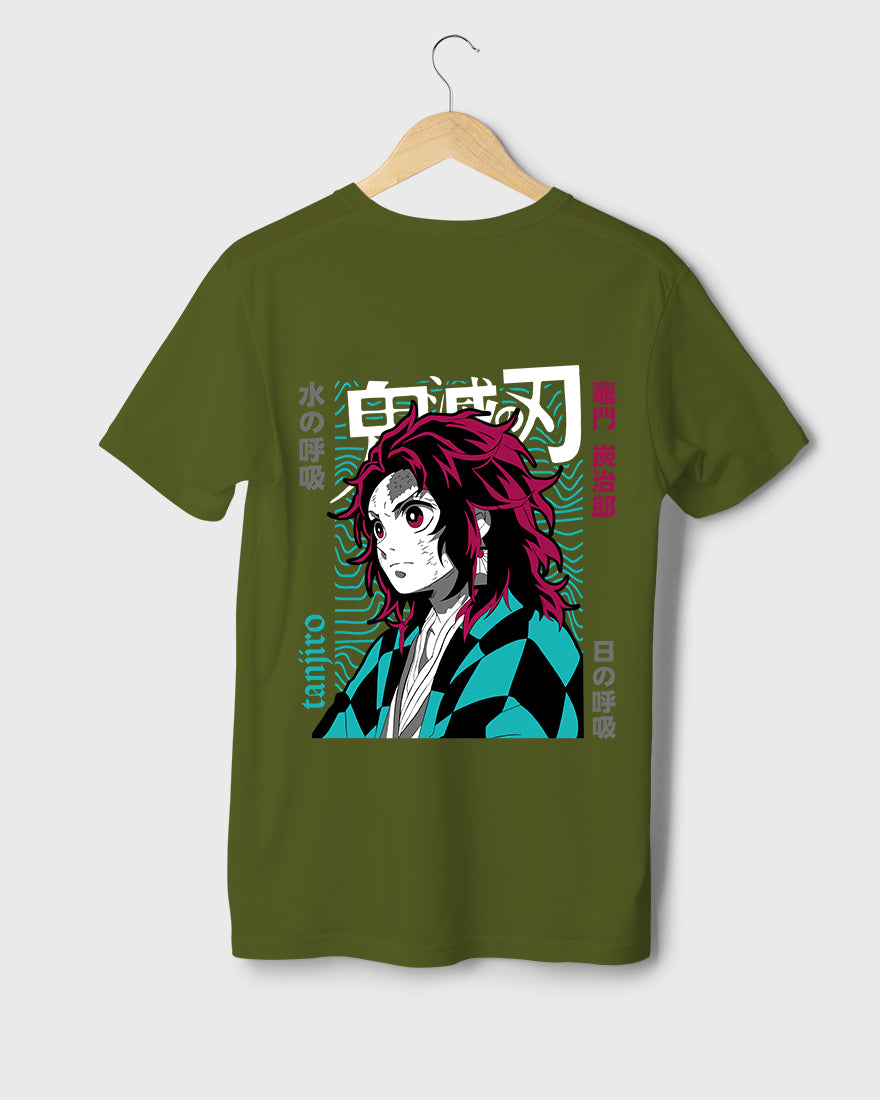 Mens Regular Tshirt Anime Demon Slayer Tanjiro 4