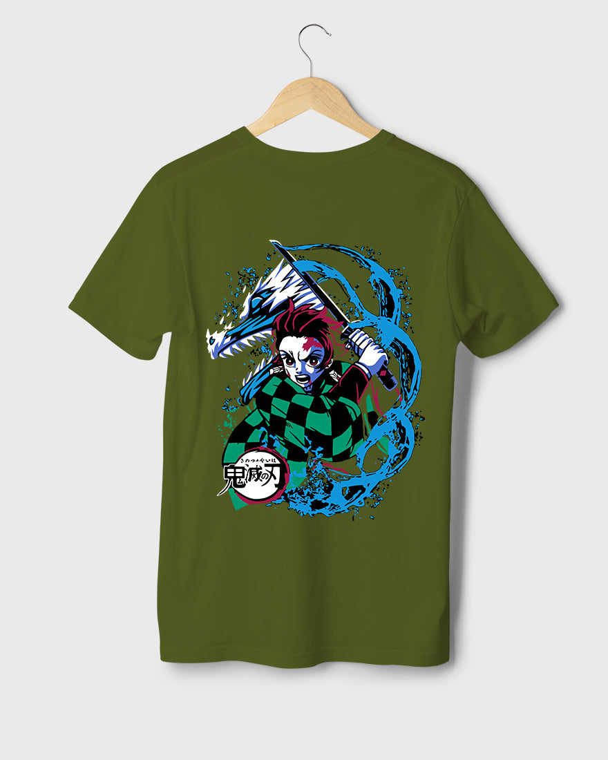 Mens Regular Tshirt Anime Demon Slayer Tanjiro 6