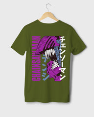 Mens Regular Tshirt Anime Chainsaw Man Denji 1