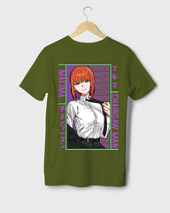 Mens Regular Tshirt Anime Chainsaw Man Makima 2