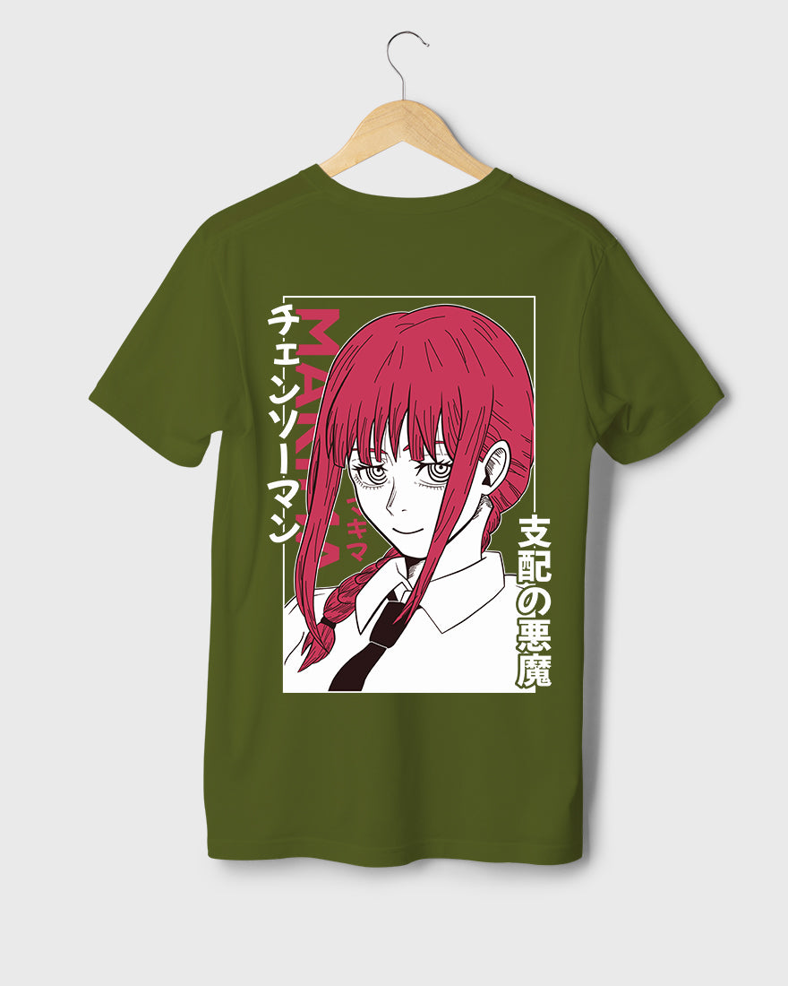 Mens Regular Tshirt Anime Chainsaw Man Makima 1