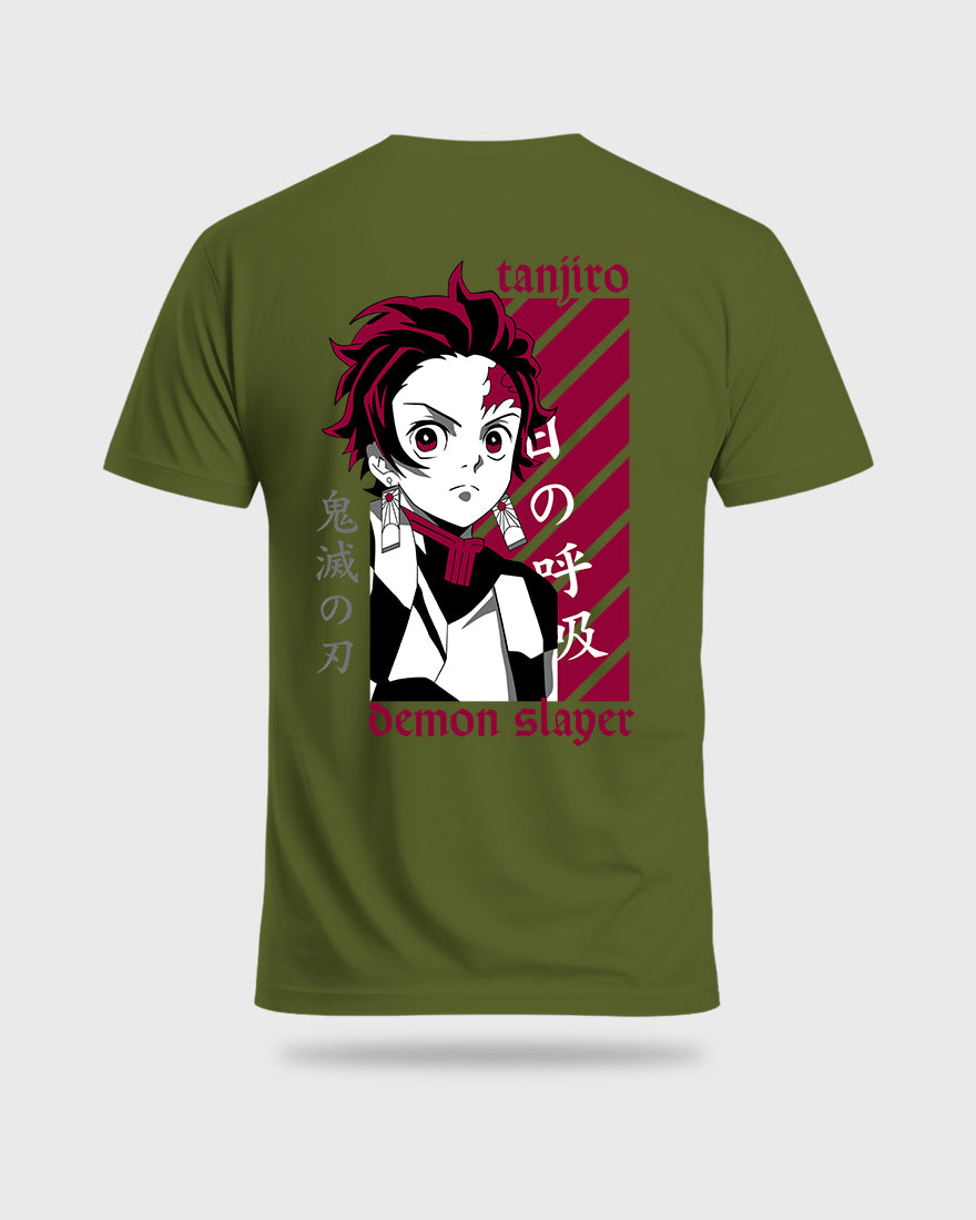 Mens Regular Tshirt Anime Demon Slayer Tanjiro 3