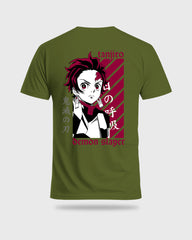 Mens Regular Tshirt Anime Demon Slayer Tanjiro 3