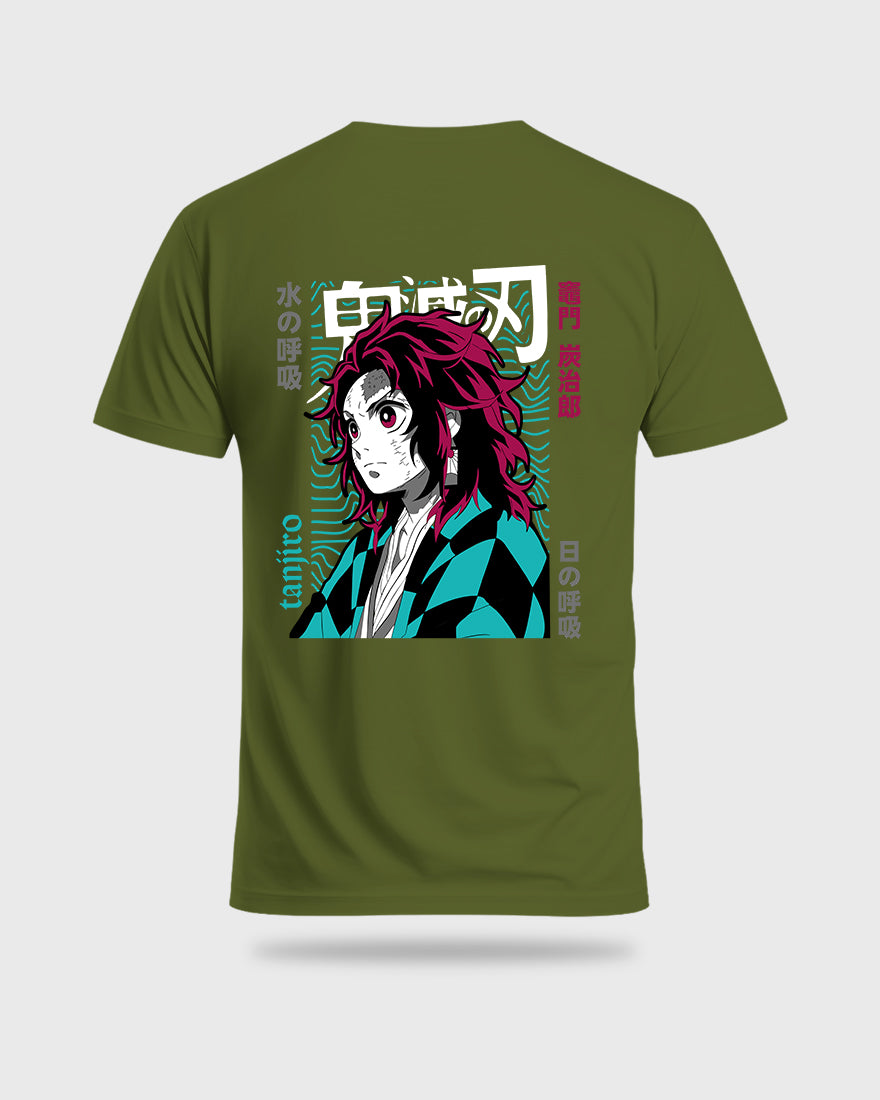 Mens Regular Tshirt Anime Demon Slayer Tanjiro 4