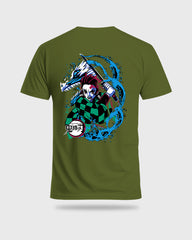 Mens Regular Tshirt Anime Demon Slayer Tanjiro 6