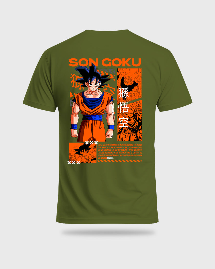 Mens Regular Tshirt Anime Dragon Balls Son Goku